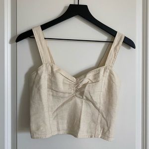 Brand new Abercrombie linen crop top